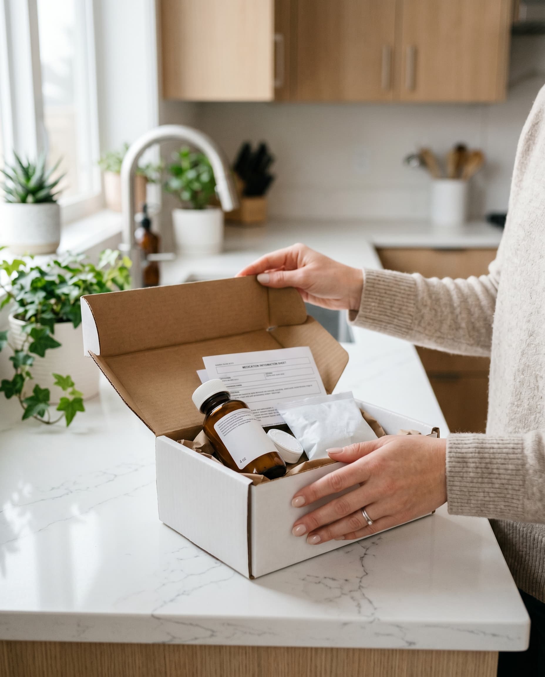 Medication delivered to a patient's door